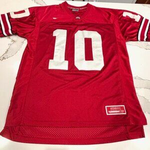 Vintage Ohio State Buckeyes Football Jersey #10 Smith Colosseum Athletics Red L